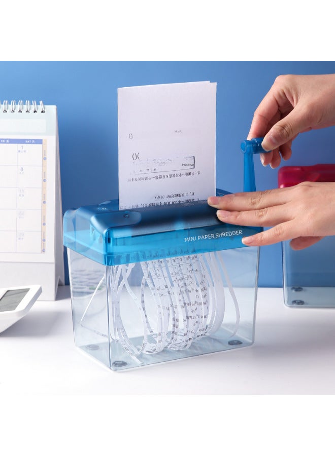 Manual Paper Shredder Office Mini Household Manual Small Paper Shredder Tool Hand Crushes A4 Paper Card Shredder - Image 2