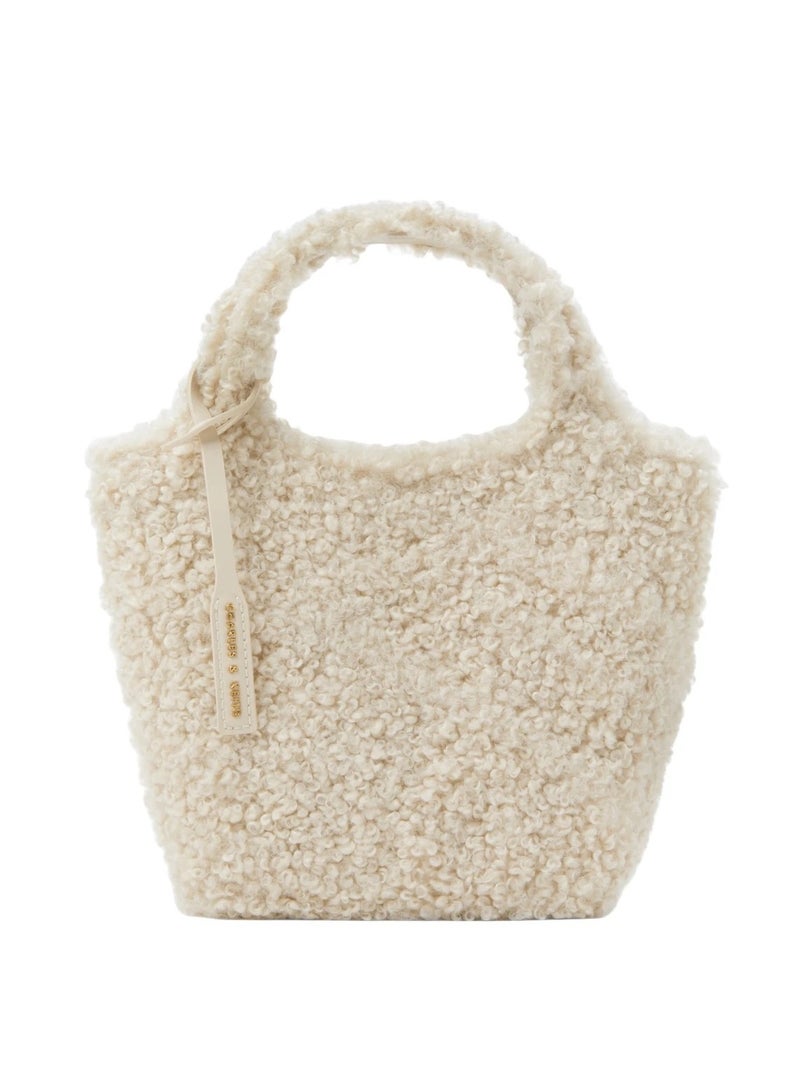 Charles & Keith - Arlys faux wool tote - Image 1