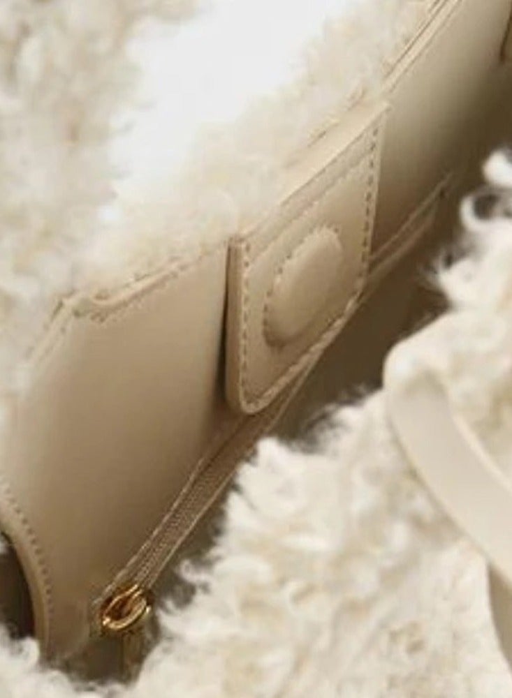 Charles & Keith - Arlys faux wool tote - Image 5