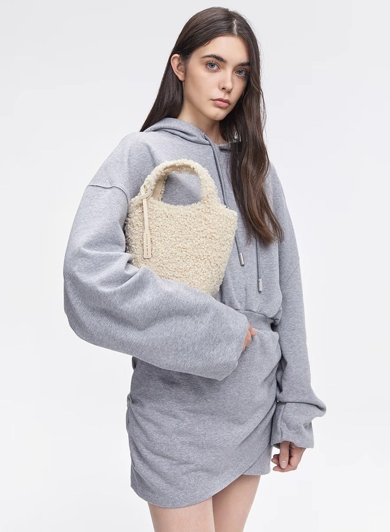 Charles & Keith - Arlys faux wool tote - Image 3