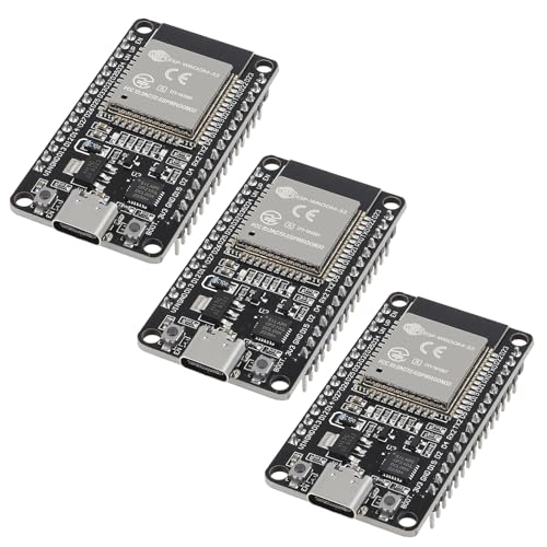 AITRIP 3PCS Type c 30pins CP2102 ESP-WROOM-32 ESP32 ESP-32S Development Board 2.4GHz Dual-Mode WiFi + Bluetooth Dual Cores Microcontroller Processor Integrated with Antenna RF AMP Filter AP STA - Image 1