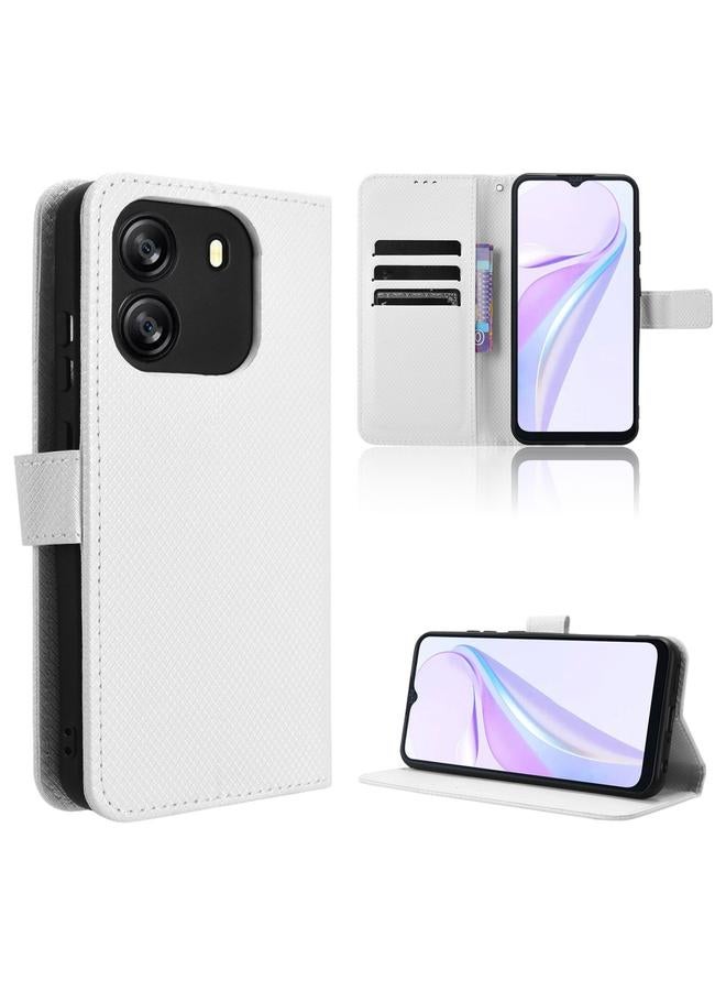 اس-توب جراب لهاتف Blackview Wave 6C مصنوع من الجلد بتصميم ماسي - Image 1