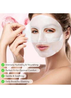 HUALIJIA HUALIJIA Collagen Face Mask, Hydrating Overnight Hydrogel Collagen Mask for Women, Deep Collagen Anti Wrinkle Lifting Mask for All Skin Types, Pore Minimizing, Elasticity Improvement, 34g x4ea  - Image 2
