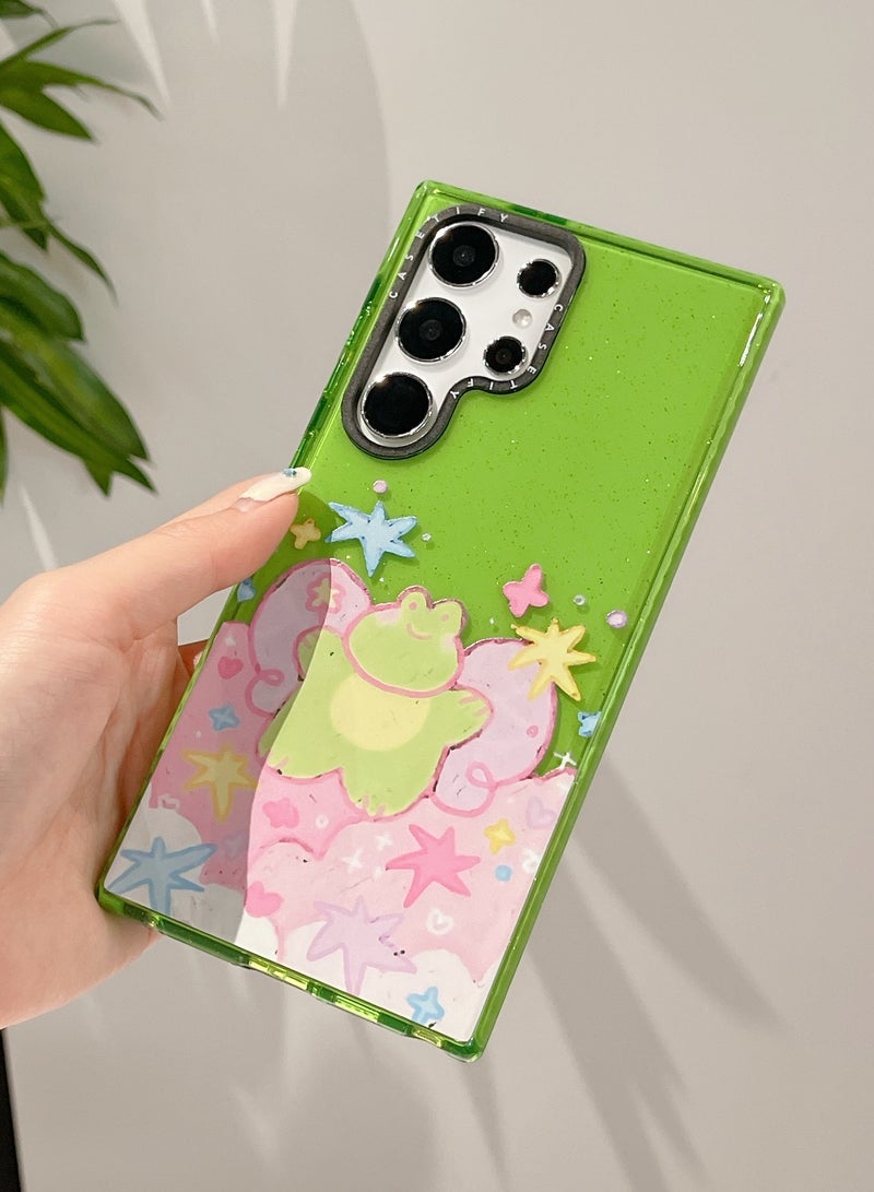Casetify Samsung Galaxy S23 Ultra Case - Frolicsome Frog & Bunny Fantasy - Image 2