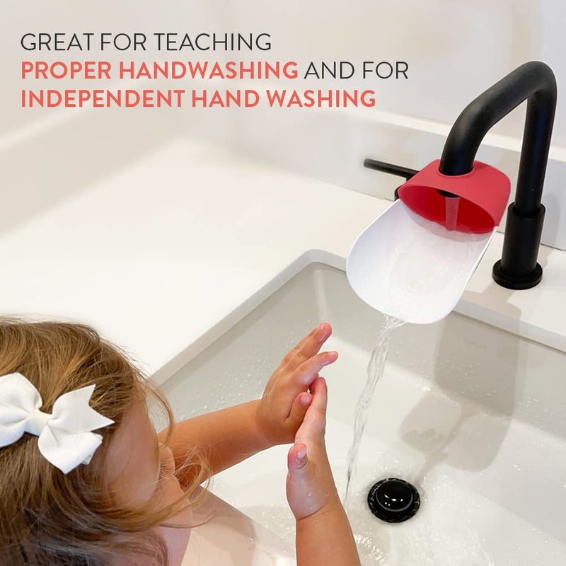 Prince Lionheart Fun and Safe Hand-Washing Solution | Faucet Extender for Babies and Toddlers | Fits Standard and Gooseneck Faucets | Galactic Grey - Image 5