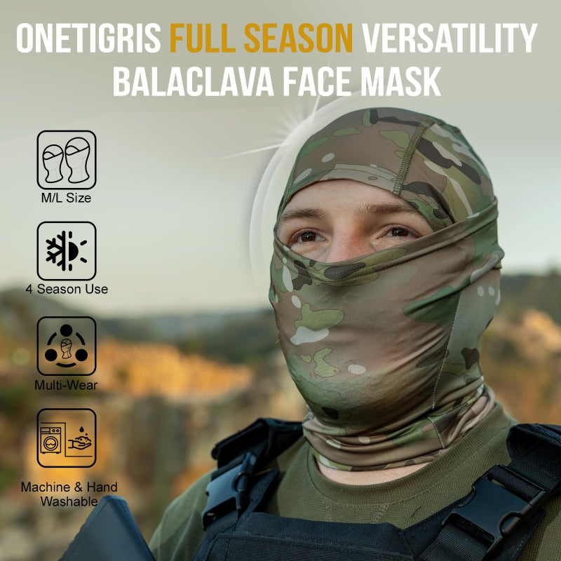 OneTigris Tactical Hood Headwear Balaclavas Full Face Mask - Image 5