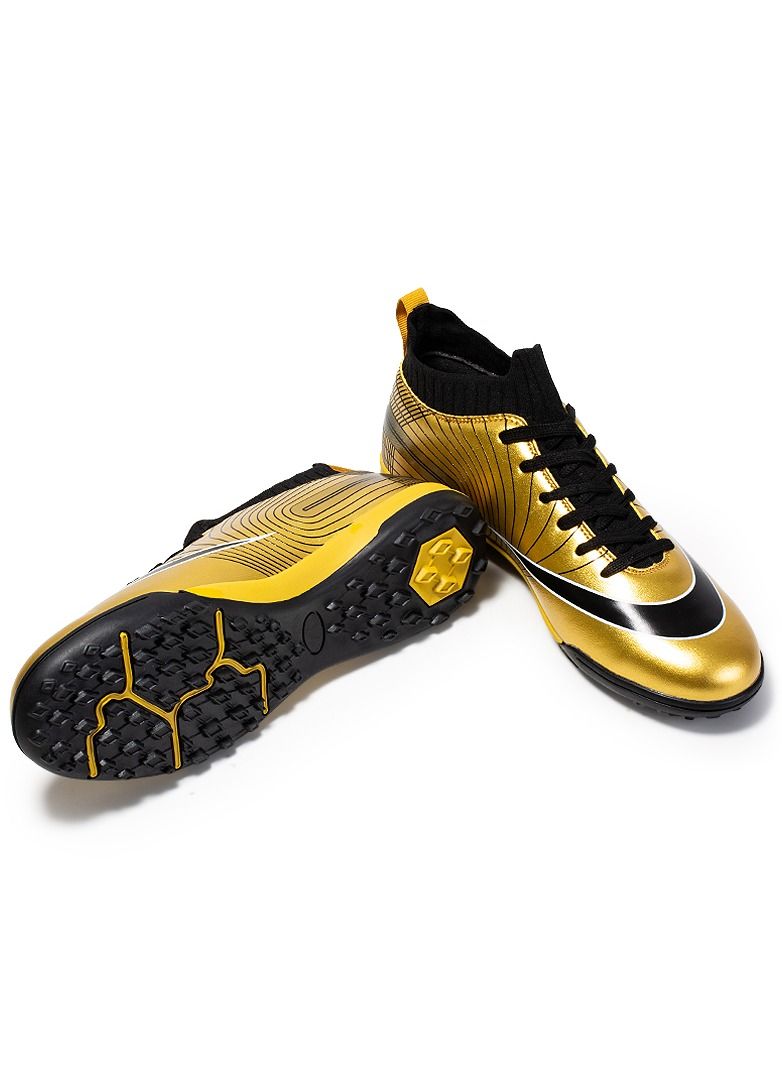 Loquat High-Top Male Football Shoes Gold  - Image 2