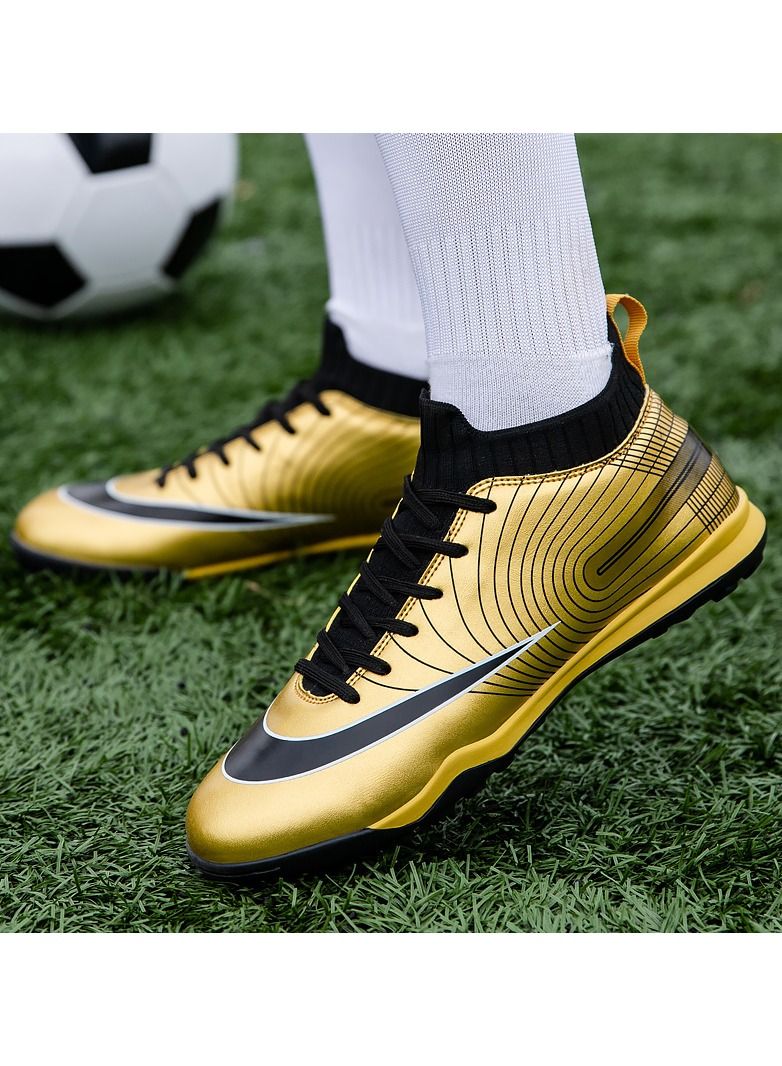 Loquat High-Top Male Football Shoes Gold  - Image 3