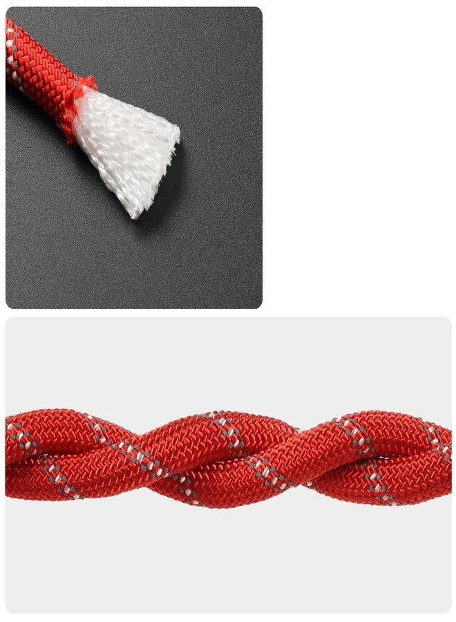 NorthPada Boat Rope, Waterproof Anti-Freezing Static Rope, 15 kN, 3/8 in x 16 ft, Reflective Red, Floating, for Arborist, Swing, Hiking, Boating, Marine, Rescuing, Rafting and Caving - Image 2
