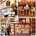 RHZN Miniature House Kit Dollhouse Kit Miniature Kit DIY Mini House Building Kit for Adult Coffee Shop - Image 4