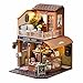 RHZN Miniature House Kit Dollhouse Kit Miniature Kit DIY Mini House Building Kit for Adult Coffee Shop - Image 2