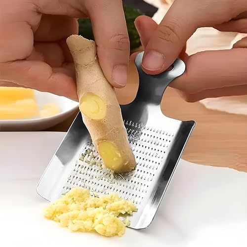 MaruHub Stainless Steel Garlic and Ginger Grinder - Efficient Crusher, Grater, and Press for Restaurant, Catering, and Food Truck Supplies, Food Prep Tool, Easy to Clean and Store, Efficient Kitchen Gadget - Image 3