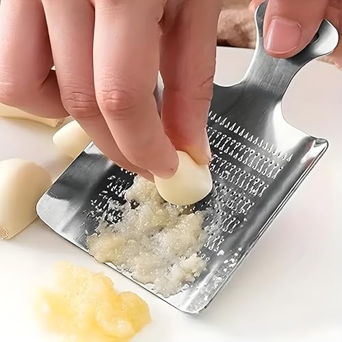 MaruHub Stainless Steel Garlic and Ginger Grinder - Efficient Crusher, Grater, and Press for Restaurant, Catering, and Food Truck Supplies, Food Prep Tool, Easy to Clean and Store, Efficient Kitchen Gadget - Image 4