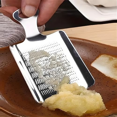 MaruHub Stainless Steel Garlic and Ginger Grinder - Efficient Crusher, Grater, and Press for Restaurant, Catering, and Food Truck Supplies, Food Prep Tool, Easy to Clean and Store, Efficient Kitchen Gadget - Image 2