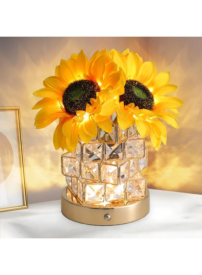 Sunflowers Lamp, Birthday Gifts for Women, Flower Lamp Night Light, Sunflower Gift Ideas for Mom, Sister, Friend, Wife  - Image 1