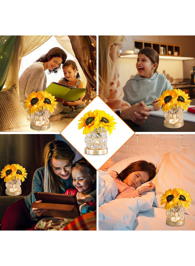 Sunflowers Lamp, Birthday Gifts for Women, Flower Lamp Night Light, Sunflower Gift Ideas for Mom, Sister, Friend, Wife  - Image 5