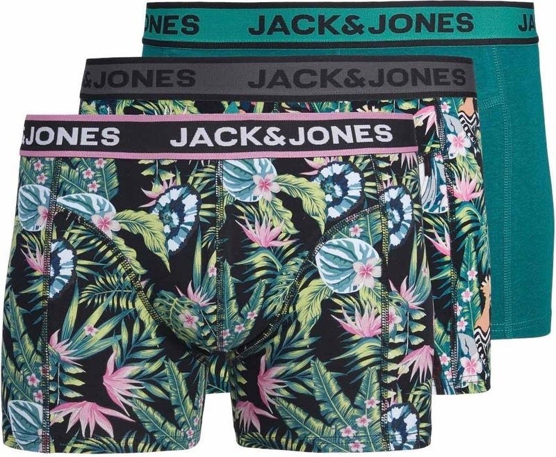 Jack Jones Jacdrew Trunks 3 Pack Sec Black Men's Boxer  - Image 1
