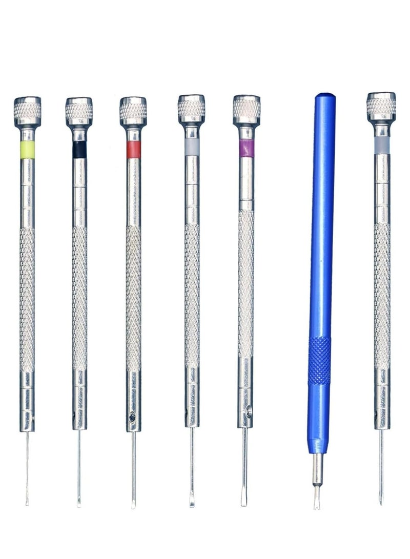 Oasisgalore 7 Pcs Precision Screwdrivers，0.6-1.8mm Micro Screwdriver for Watch Repair Eyeglass Repair, Jewelry Work - Image 1
