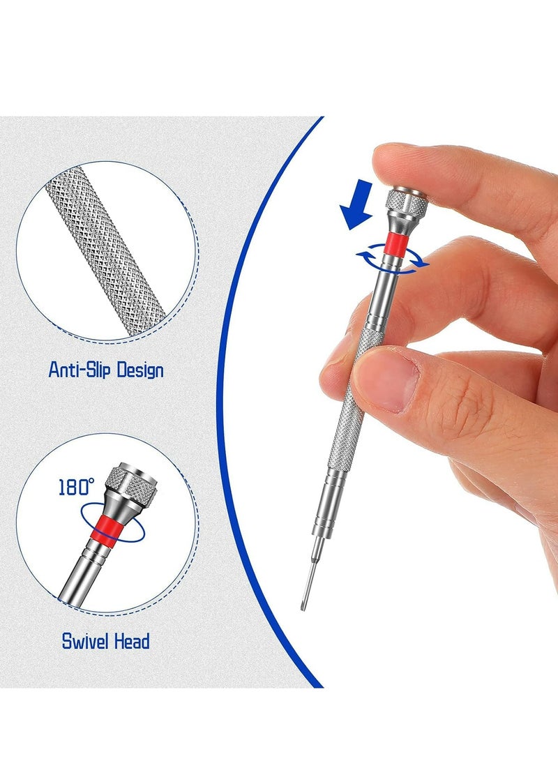 Oasisgalore 7 Pcs Precision Screwdrivers，0.6-1.8mm Micro Screwdriver for Watch Repair Eyeglass Repair, Jewelry Work - Image 4