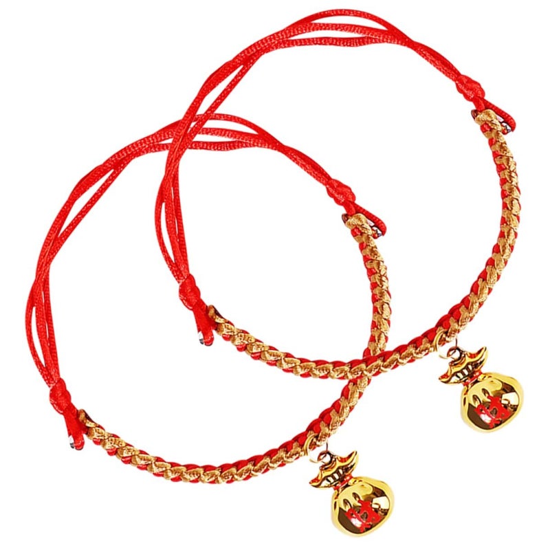 Adjustable Woven Cat Collar 20x3cm With Bell Heart for Kittens Small Dogs - Image 2