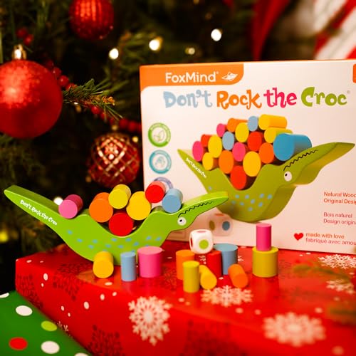FoxMind Games Don't Rock The Croc, Toddler Boy Girl Games, Kids Games 3-5, Multiplayer 3 Year Old Board Games for Family Fun - Image 5