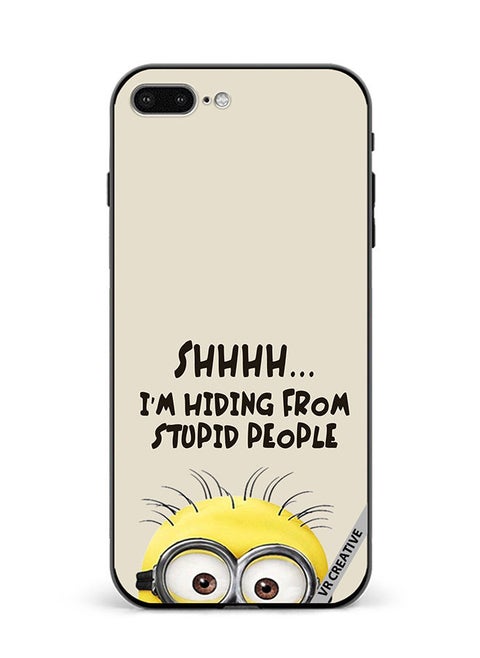 Protective Case Cover For Apple iPhone 7 Plus/8 Plus Shhhhh Hiding From Stupid People Design Multicolour