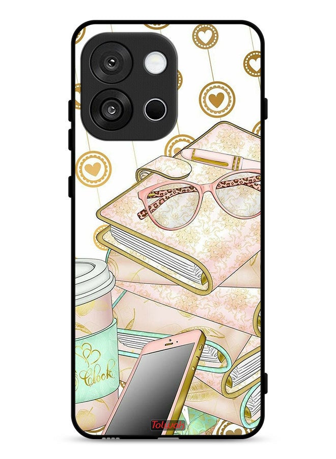 Tolwak OnePlus 13s Protective Case Cover Glasses On Books - Image 1