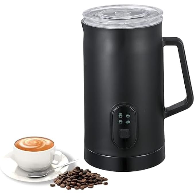 Baeskii Milk Frother 4In1 Electric Milk Steamer Automatic Hot And Cold Foam Maker And Milk Warmer For Latte Cappuccinos Macchiato 400W - Image 1