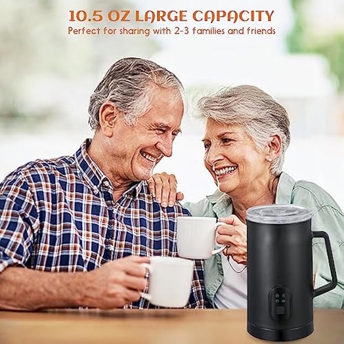 Baeskii Milk Frother 4In1 Electric Milk Steamer Automatic Hot And Cold Foam Maker And Milk Warmer For Latte Cappuccinos Macchiato 400W - Image 5