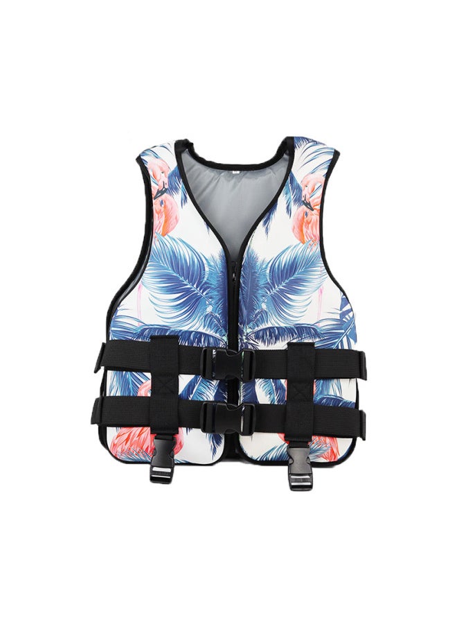 Generic Children Adult Outdoor Life Jacket Beach Drifting Special Swimsuit Big Buoyancy Equipment Swimming Water Vest Life Saving-Color:Geometric Figure Xs Code  - Image 1