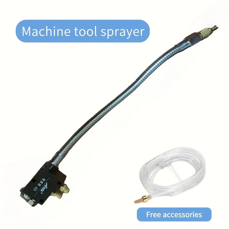 Modern Black Mist Coolant Lubrication Spray System With Check Valve Oil Mist Spray Cooling For Drilling Engraving Milling Machine Metalworking - Image 1