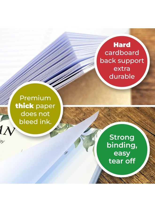 HADIGU Weekly Planner Notepad, Size 8" x 11.5", Weekly To Do List Notepad, Eucalyptus Design - Image 4