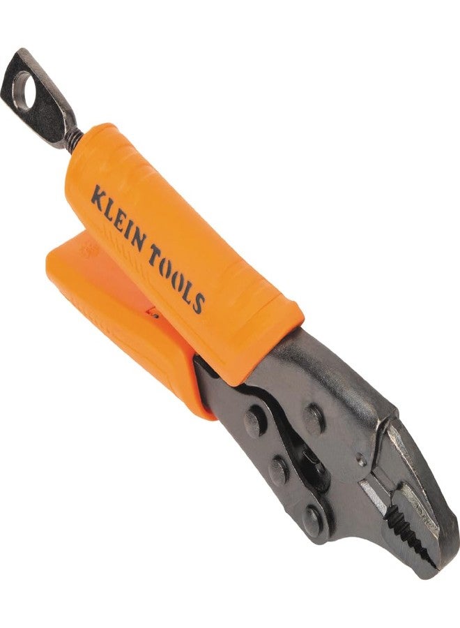 Klein Tools 38600 Curved Jaw Locking Pliers with Quick Release Handles, Intuitive Thumb Knob, High Torque, Mole Grips for Clamping and Gripping, 5-Inch - Image 5