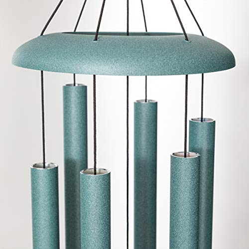 Corinthian Bells by Wind River - 36 inch Patina Green Wind Chime for Patio, Backyard, Garden, and Outdoor Decor (Aluminum Chime) Made in The USA - Image 3