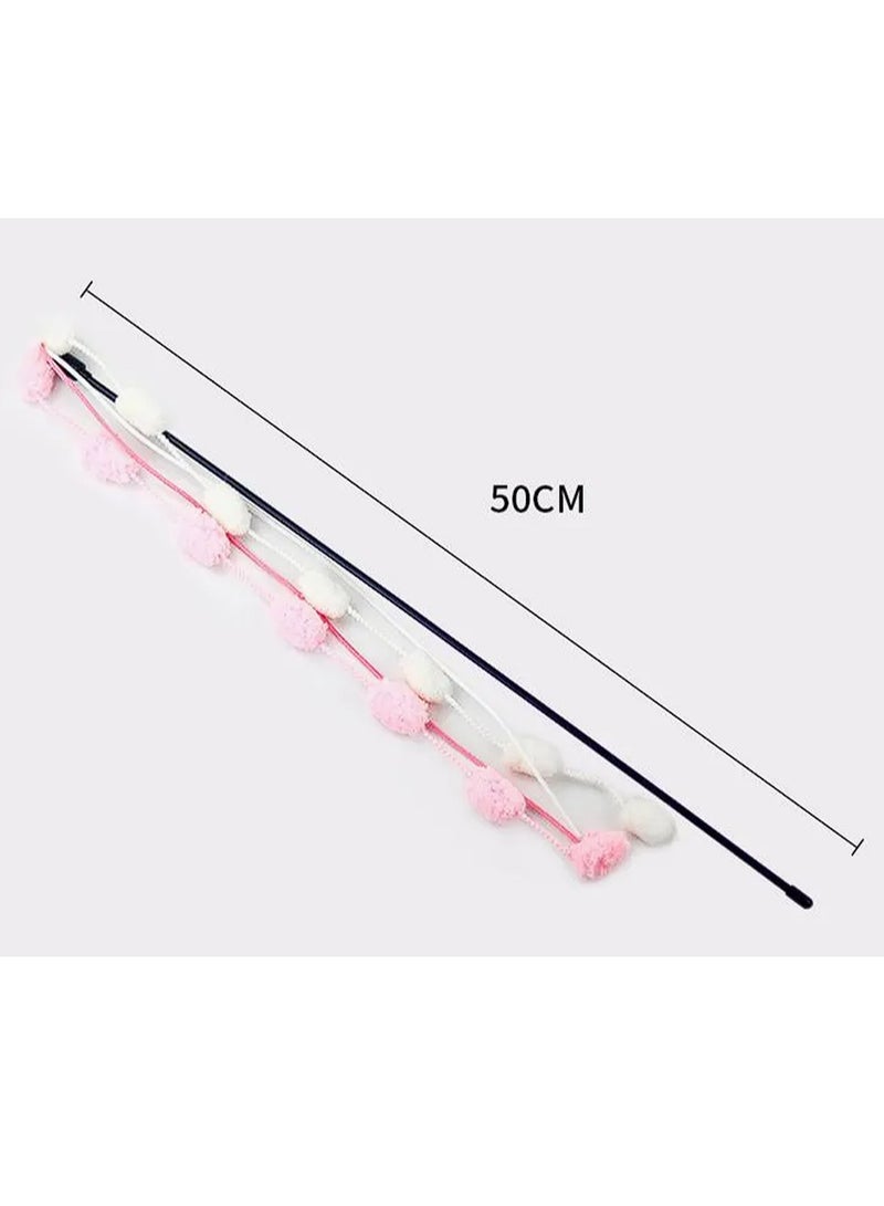 عصا طويلة مع جرس عض للقطط مقاومة للاهتراء، لعبة عصا للقطط - Image 2