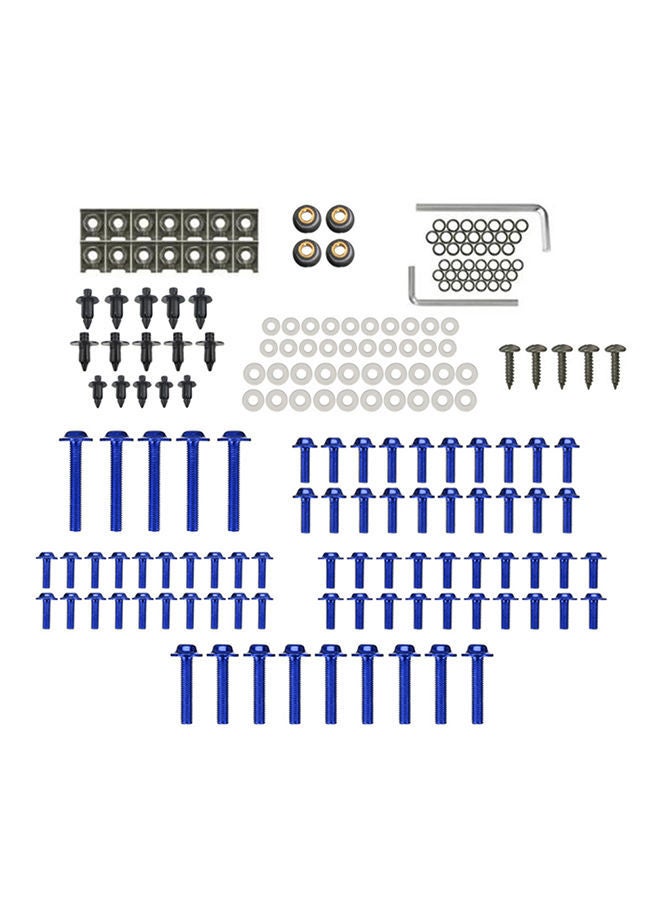 NIBEMINENT 194-Pieces Complete Motorcycle Fairing Bolts Screws Kit - Image 1