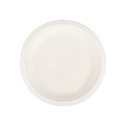 e kysa basics Disposable Bagasse Plates, 7 inches, Set of 25 pcs - Beige - Image 1