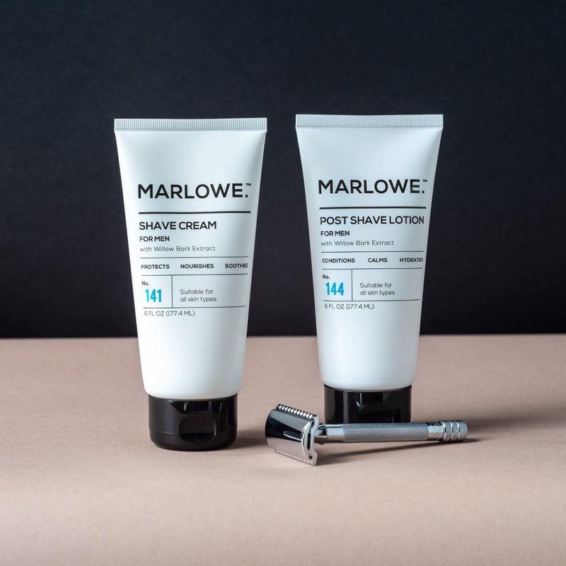 MARLOWE. No. 141 Shave Cream 6 oz, Conditioning Shaving Cream with Shea Butter & Coconut Oil, Smooths & Protects for a Close Shave, Aloe Citron Scent - Image 4