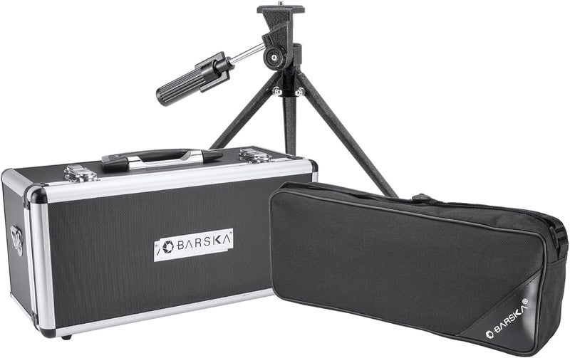 BARSKA Barska AD11284 Blackhawk 2060x60 Waterproof Spotting Scope with Tripod  Cases for Birding Target Shooting Sports etc  Green  - Image 4