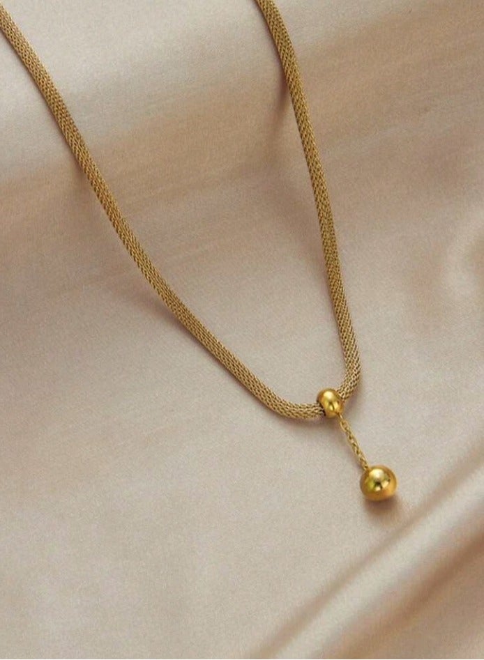 Attractives Trendy Stainless Steel Gold Plated Necklace For Women - Image 4