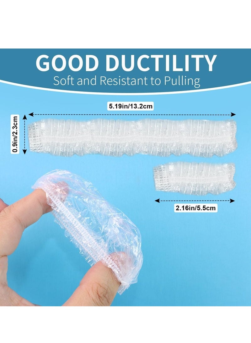 200 Pack Shower, Bathing,Ear Covers Clear Disposable Ear Protectors Waterproof Ear Covers for Hair Dye,Waterproof Plastic Ear Shower Caps - Image 2
