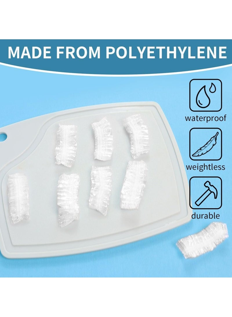 200 Pack Shower, Bathing,Ear Covers Clear Disposable Ear Protectors Waterproof Ear Covers for Hair Dye,Waterproof Plastic Ear Shower Caps - Image 5