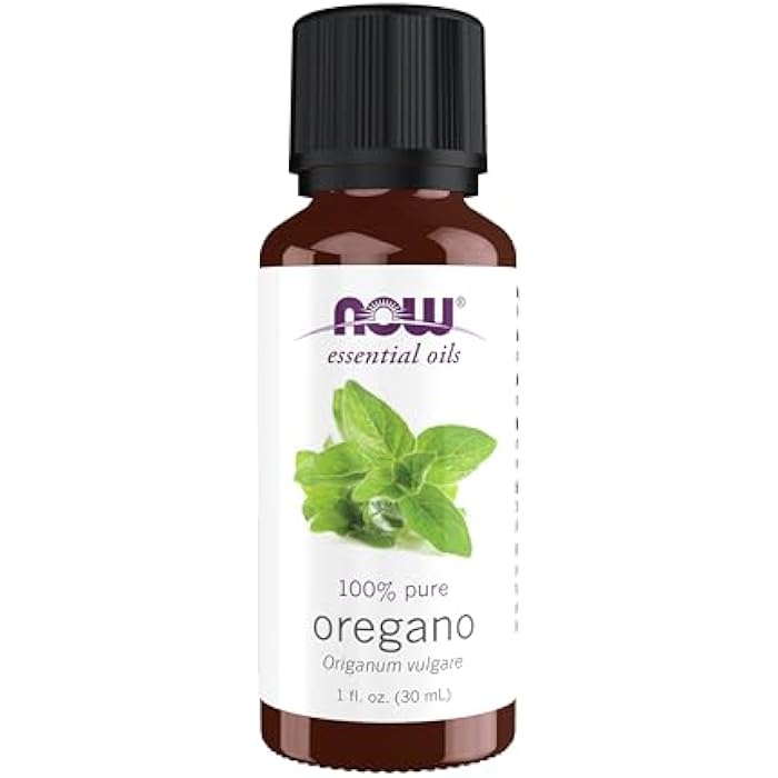 NOW Essential Oils, Oregano Oil, Comforting Aromatherapy Scent, Steam Distilled, 100% Pure, Vegan, Child Resistant Cap, 1-Ounce - Image 1