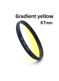 General 67mm Camera Filter Gradient Mirror Gradient Gray Gradient Blue Travel Shooting Filter Special Effect Lens Filter-Color:Gradient Red 【67mm】 Single Lens  - Image 3