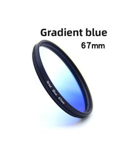 General 67mm Camera Filter Gradient Mirror Gradient Gray Gradient Blue Travel Shooting Filter Special Effect Lens Filter-Color:Gradient Red 【67mm】 Single Lens  - Image 4