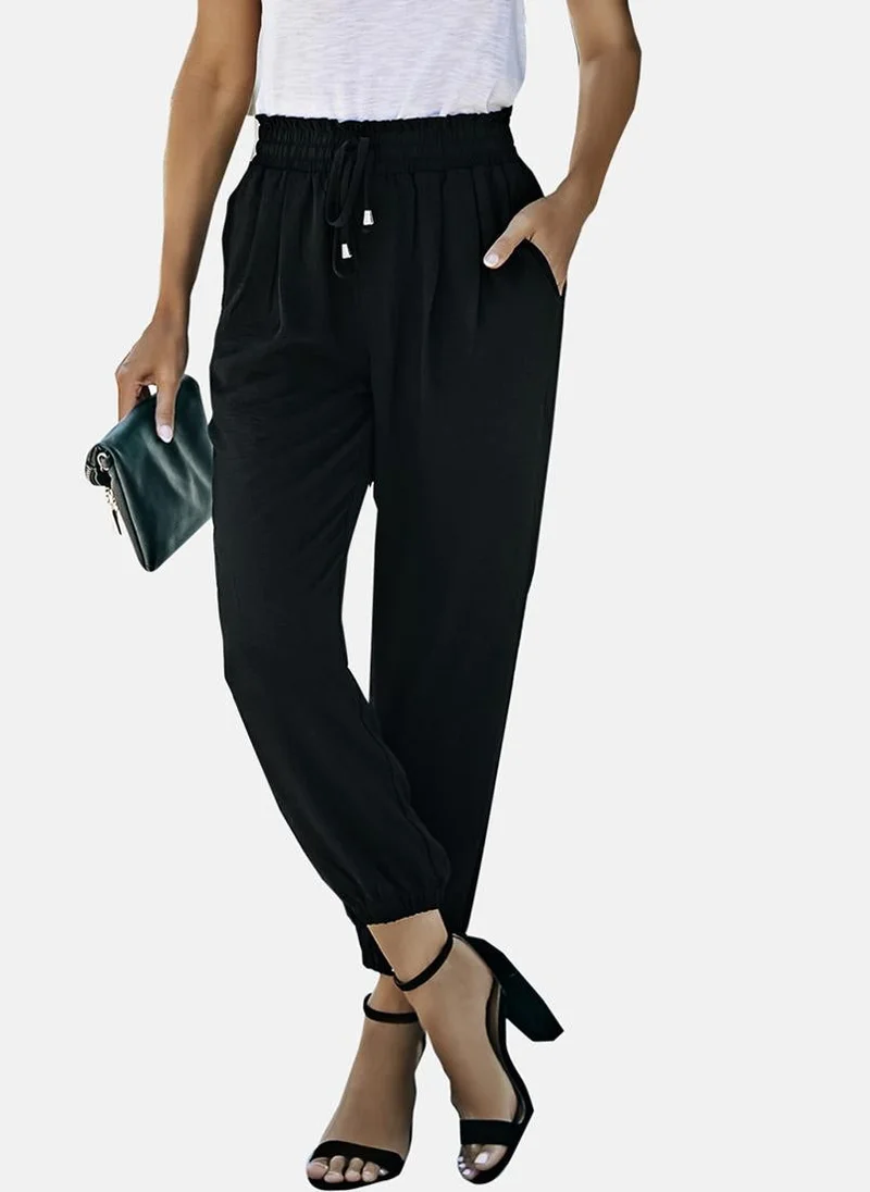 يونيكي Black Plain Jogger Trouser