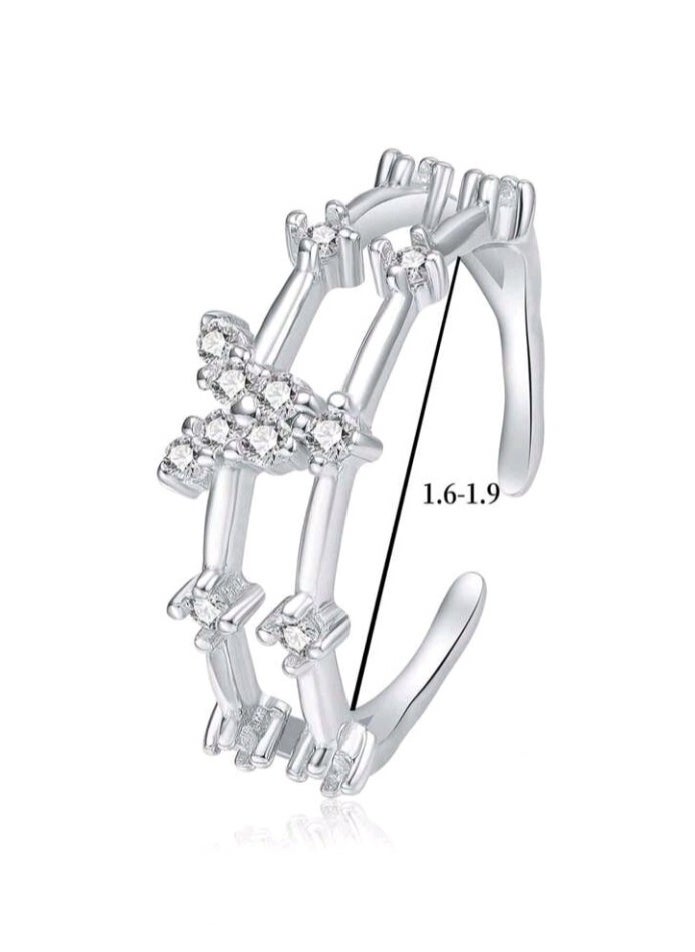 Jewelry For Life - Pure 925 Sterling Silver Ring For Women One Size - Image 1