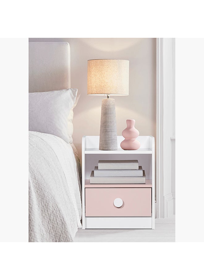 Home Box Vanilla Bloom 1-Drawer Nightstand  - Image 1