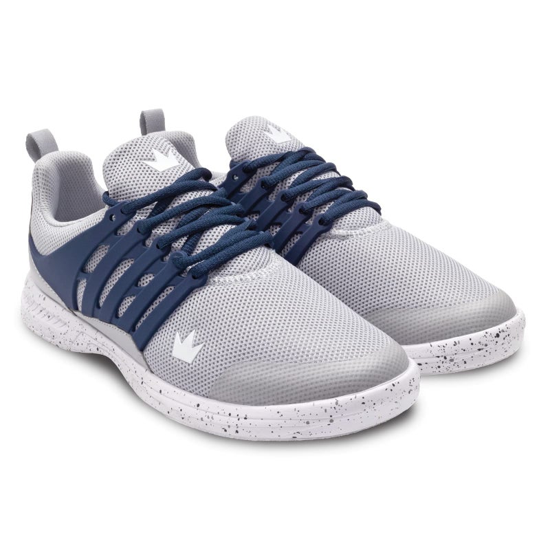 Brunswick Avalanche Mens Bowling Shoes (Grey/Navy, US Footwear Size System, Adult, Men, Numeric, Medium, 10) - Image 1