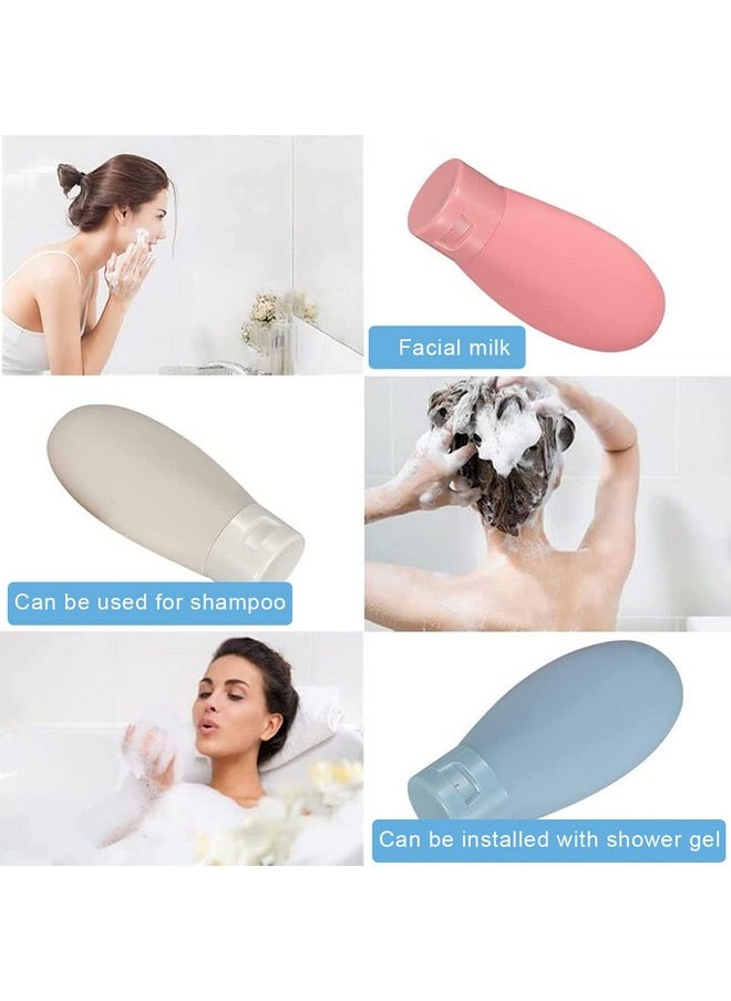 maycreate MAYCREATE® 3pcs Travel Bottles for Toiletries, 60ML Refillable Plastic Containers with Lid Small Leak Proof Empty Squeeze Bottles Kit for Toiletries, Cream, Gel, Shampoo, Lotion Dispenser  - Image 4